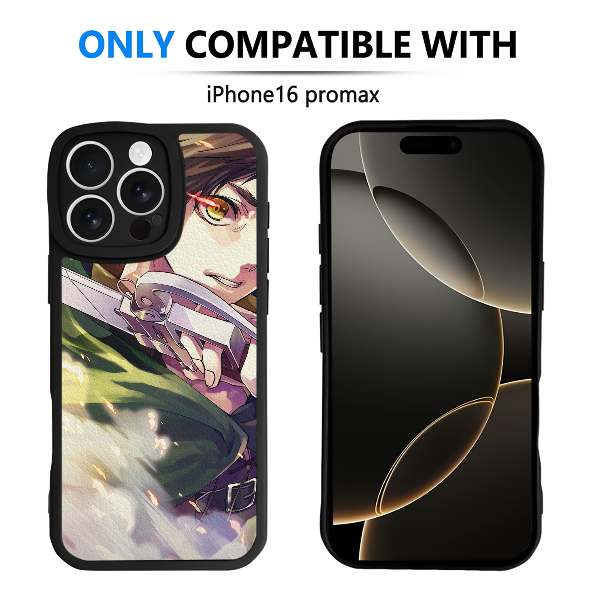 （画像用） 進撃の巨人 Attack on Titan 【iPhone 16シリーズ対応】シリコンスマホケース（レザー調） 材質：シリコン